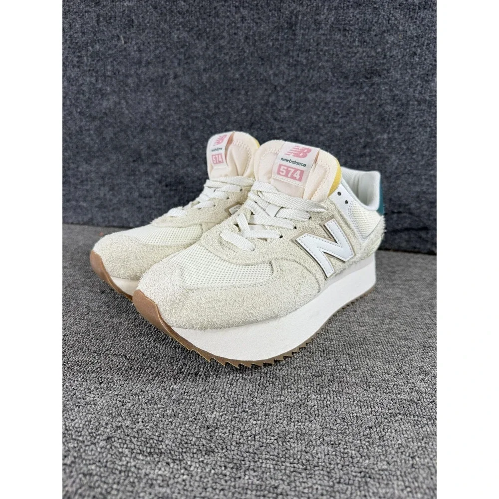 New Balance 574 Shoes Womens 9.5 Turtledove Vintage Teal Sneaker WL574ZKB